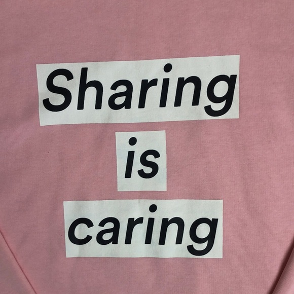 NWOT Monki Slogan High Neck Sweatshirt - Picture 2 of 5